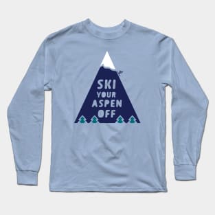 Funny Ski Aspen Mountain Long Sleeve T-Shirt